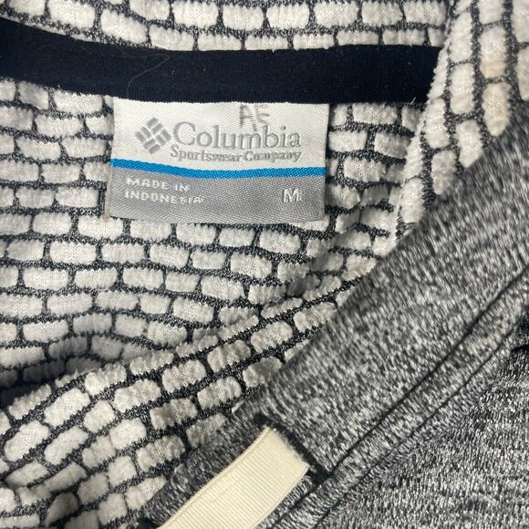 Columbia Women's Medium Gray Black Long Sleeve Outdoor Athletic Running Hoodie - Picture 10 of 12